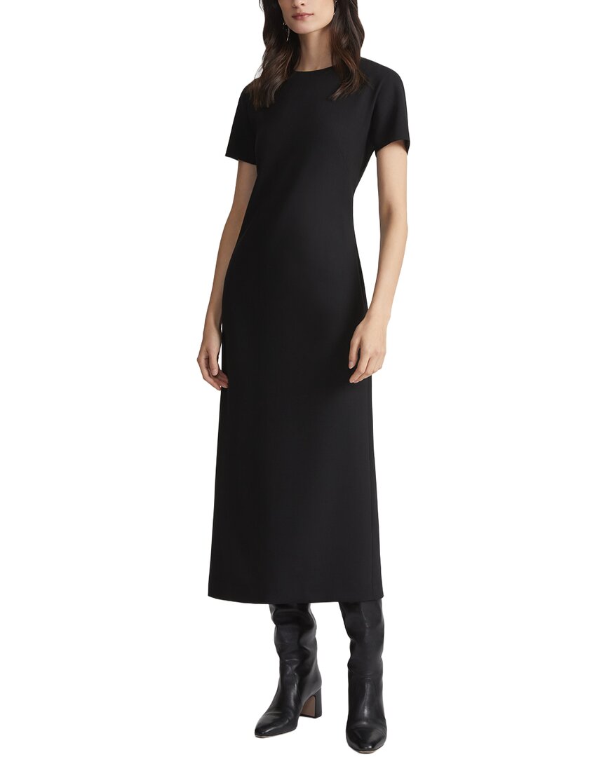 Lafayette 148 New York Short Sleeve Maxi Dress In Black