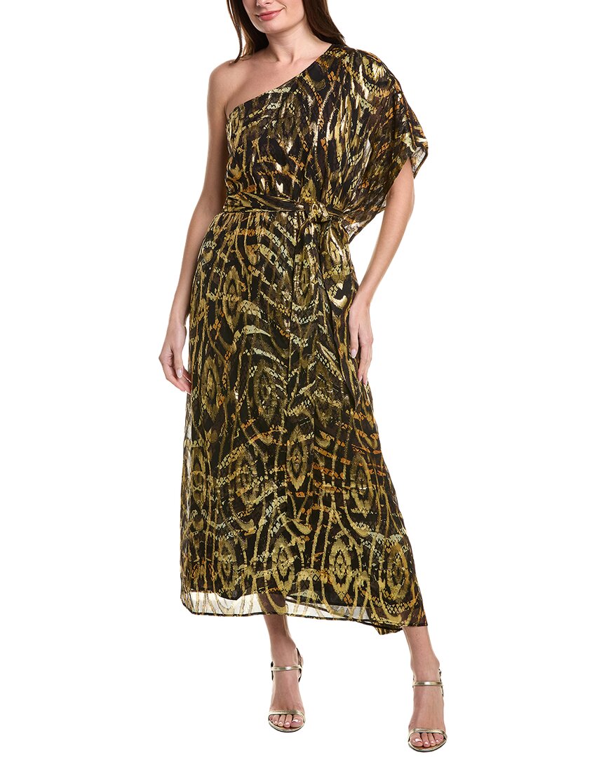 Marie Oliver Farrow Maxi Dress In Gold