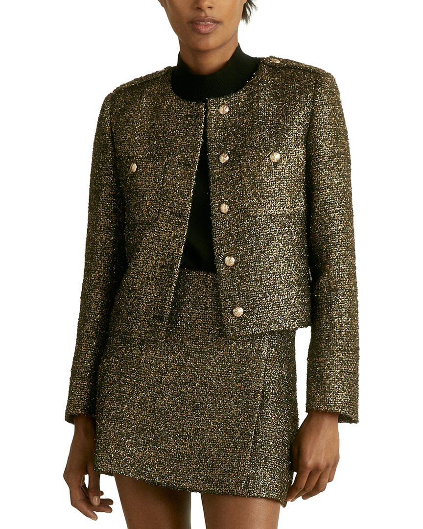 Reiss Wynee Jacket In Green