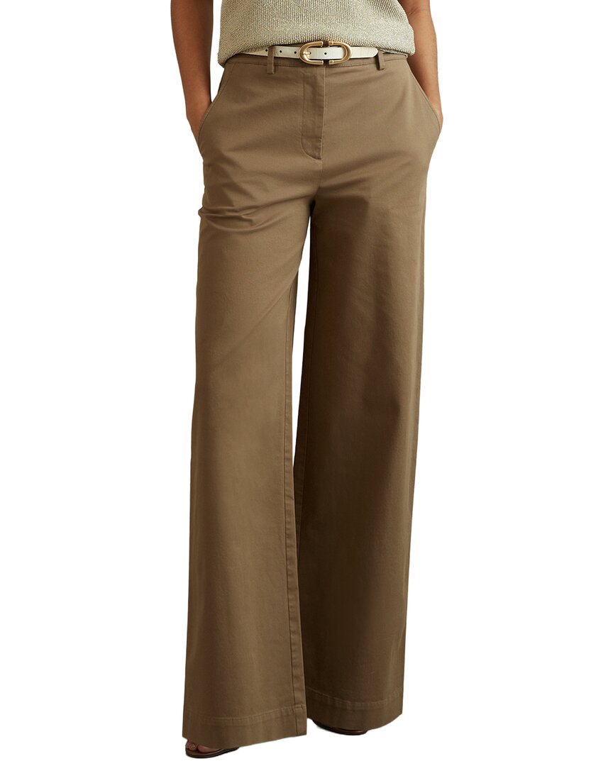 Reiss Eva Trouser In Brown
