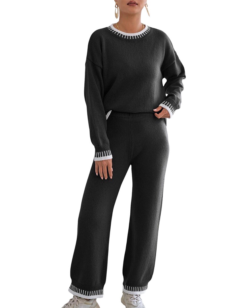 Nino Balcutti 2pc Sweater & Pant Set In Black