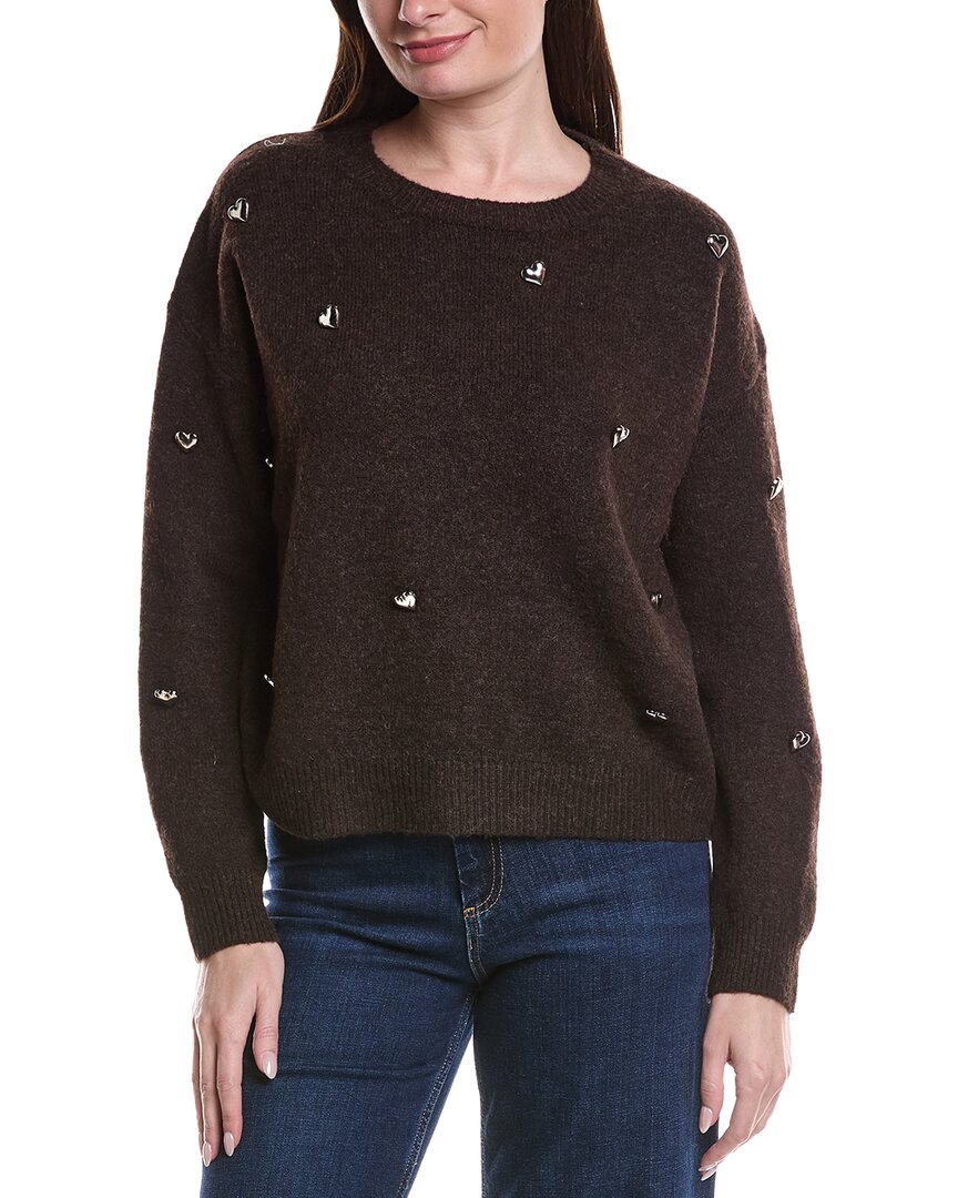 Anna Kay Marquis Wool-blend Sweater In Blue