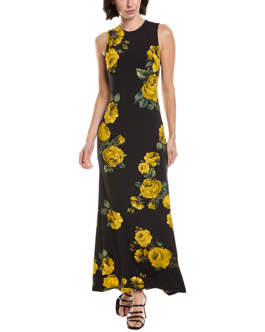 Alice And Olivia Alice + Olivia Delora Open Back Maxi Dress In Black