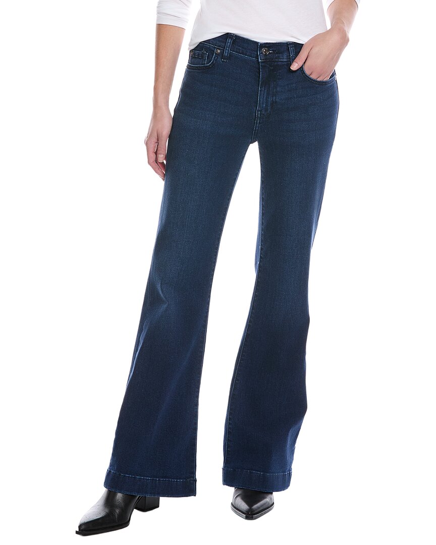 7 For All Mankind Dojo Virginia Tailorless Jean In Black