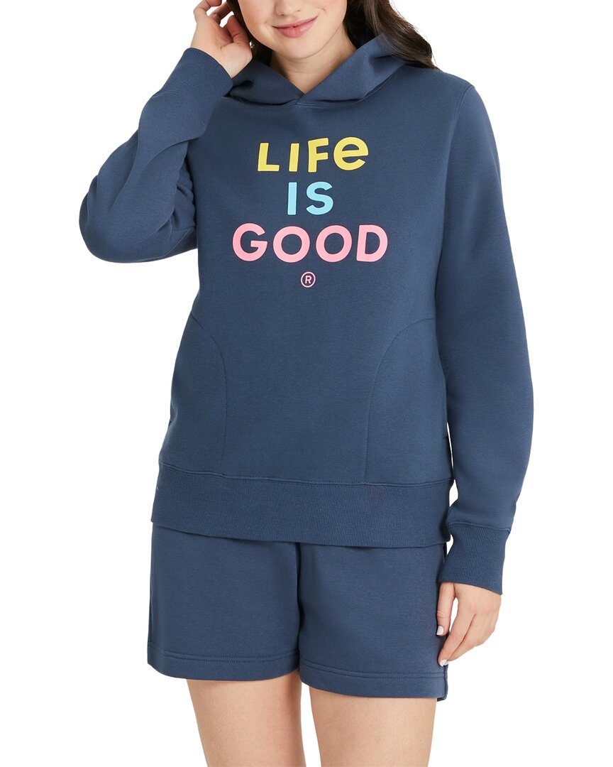 Life Is Good ® Fleece Hoodie In Blue