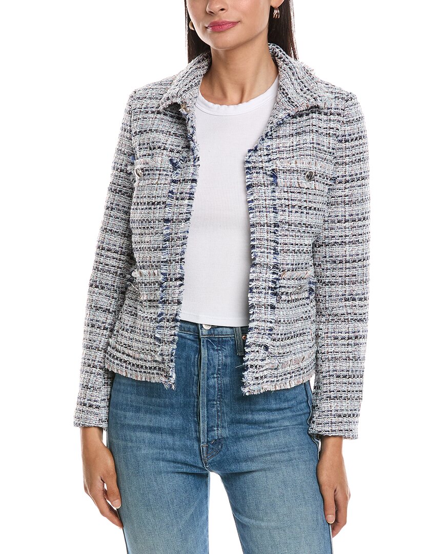 Nanette Lepore Nanette Tweed Jacket In Blue