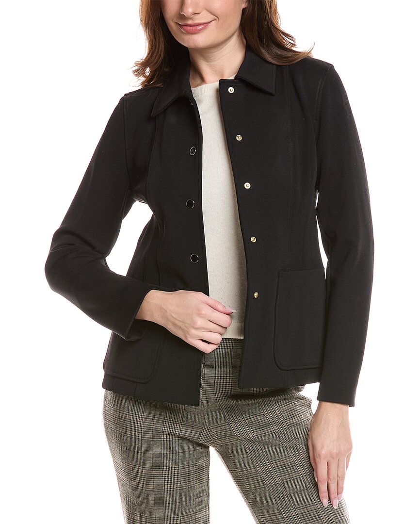 Lafayette 148 New York Two-pocket Jacket In Black