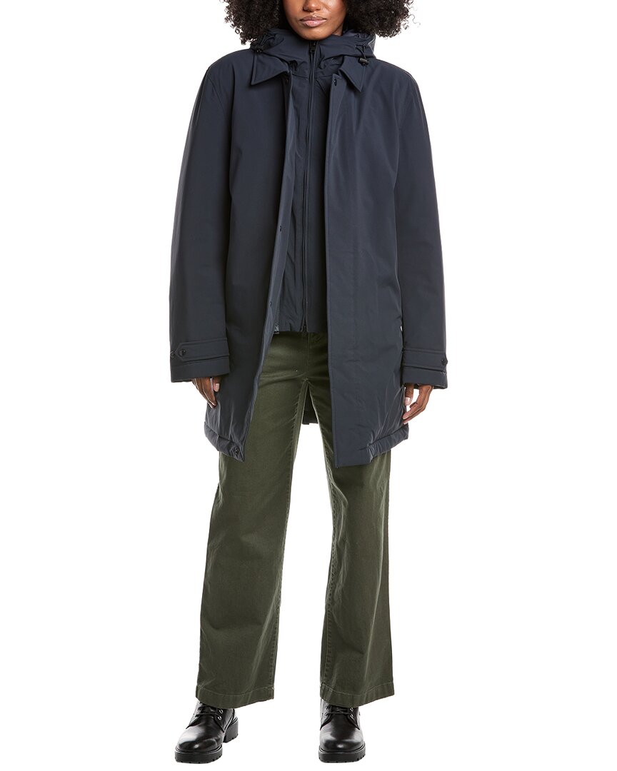 Woolrich 2-in-1 Car Coat In Blue