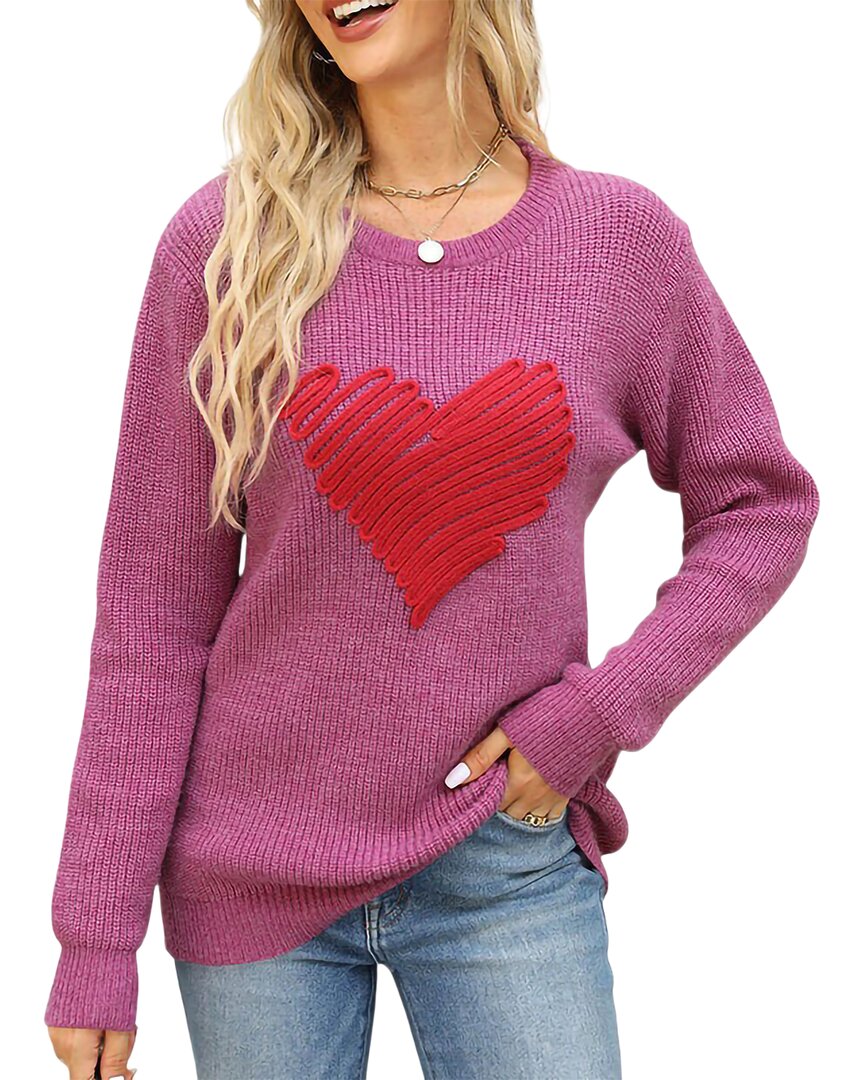 Oloey Sweater In Pink