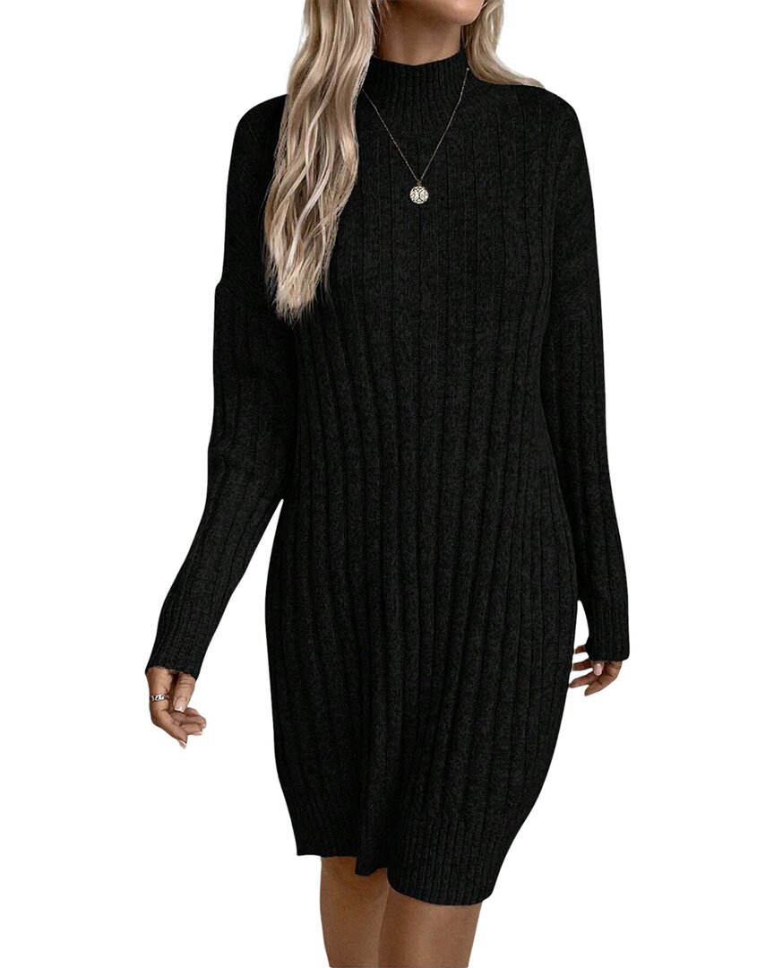 Vera Dolini Mini Dress In Black