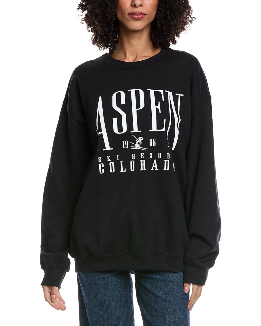 Prince Peter Aspen Ski Oversized Sweatshirt In Black