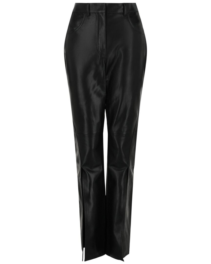 Givenchy Split Leather Pant In Black
