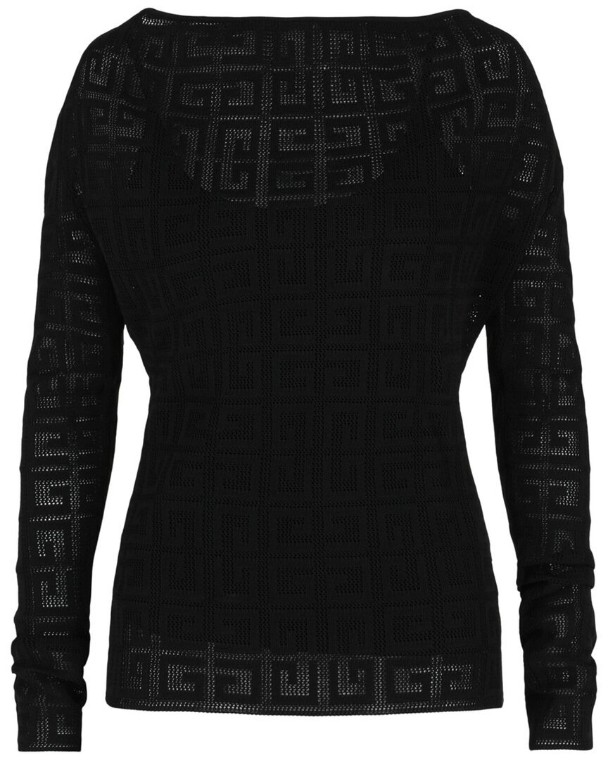 Givenchy 4g Jacquard Sweater In Black