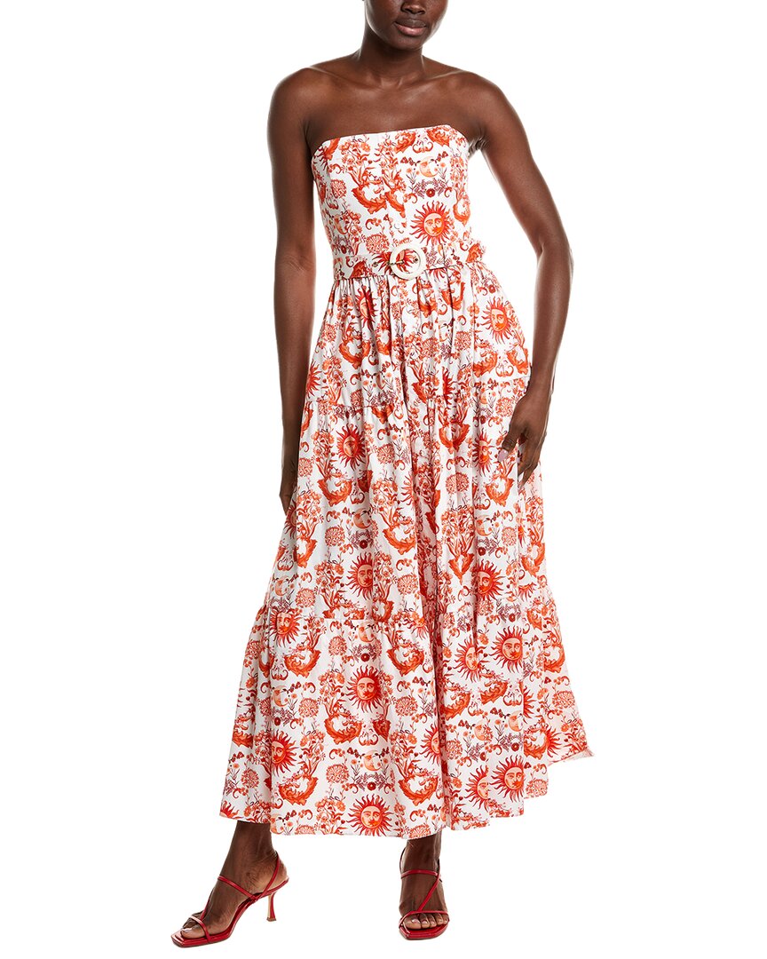 Borgo De Nor Jou Jou Midi Dress In Green