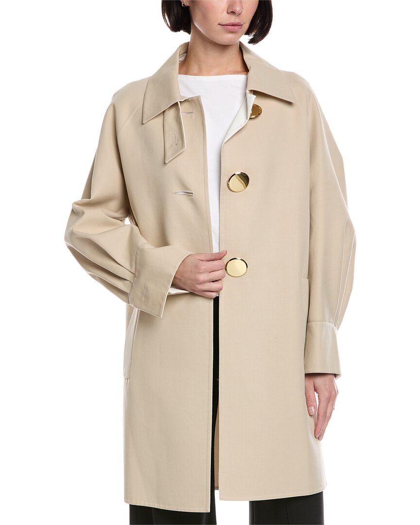 Akris Omega Coat In Brown