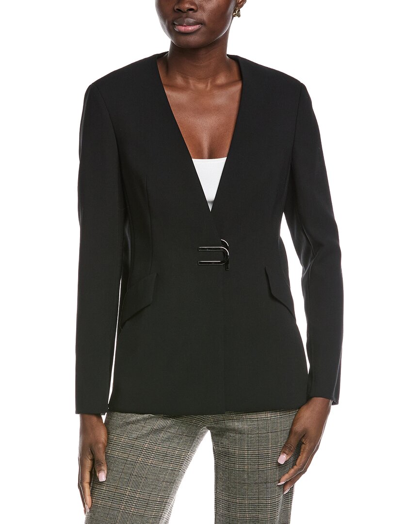 Akris Alize Wool Blazer In Black