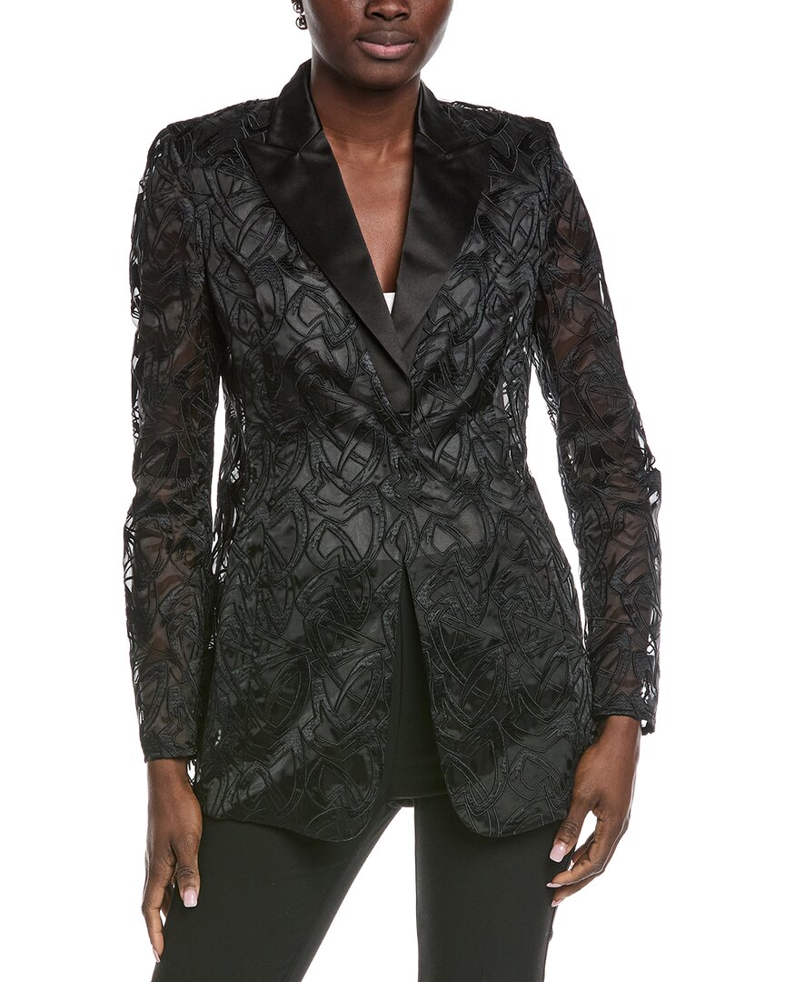 Akris Amedea Silk Jacket In Black