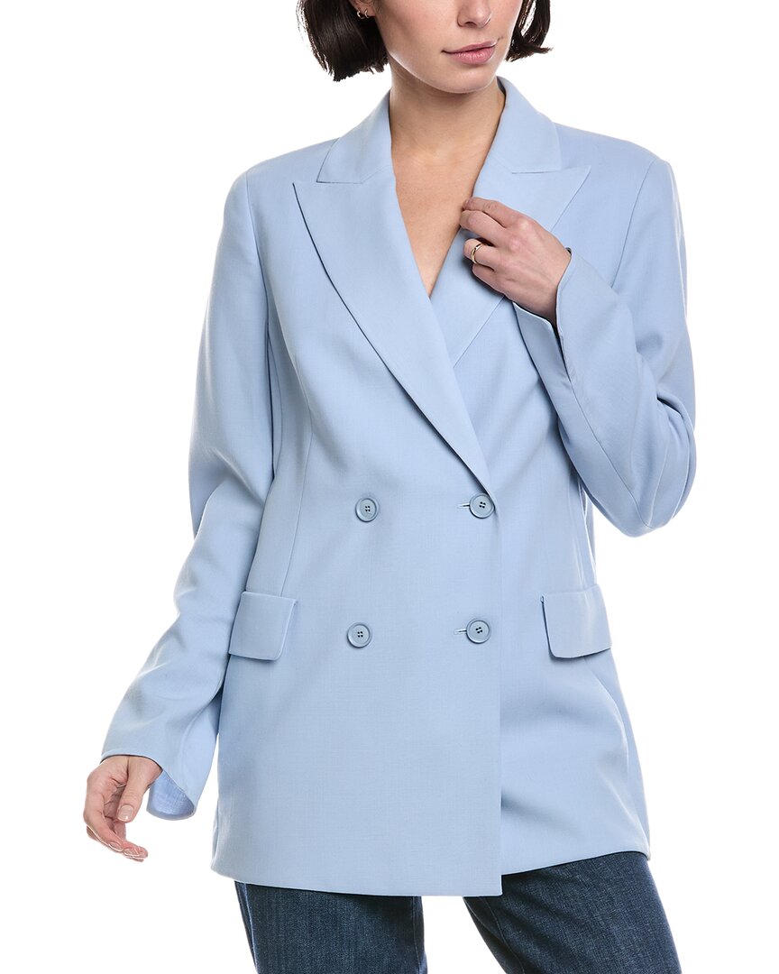 Akris Nadine Wool Blazer Women's White 12