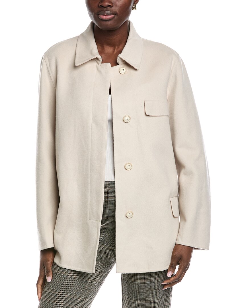 Akris Kant Wool Coat In Neutral