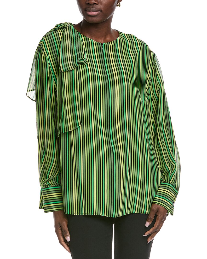 Akris Silk Blouse In Green