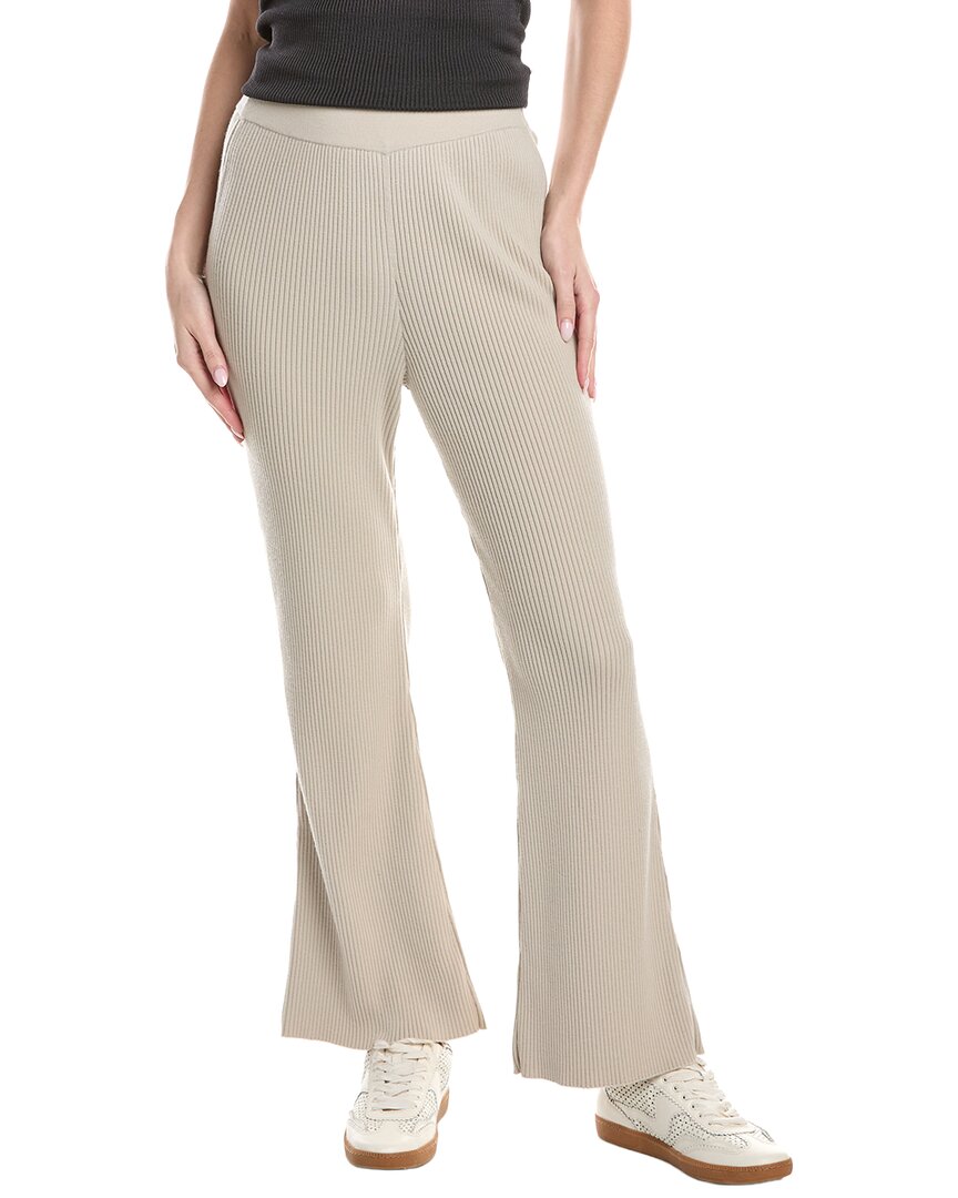 Akris Rib Wool-blend Pant In Neutral