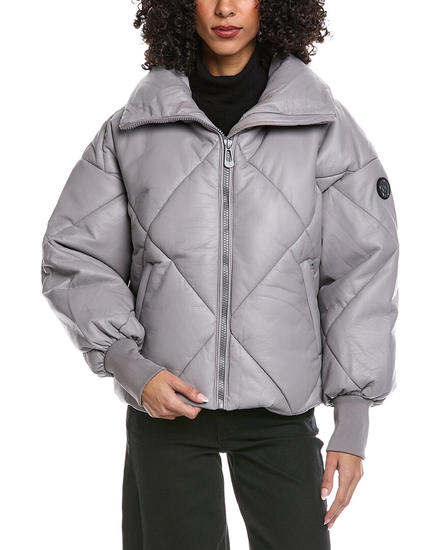 Noize Paris-x Short Coat In Purple