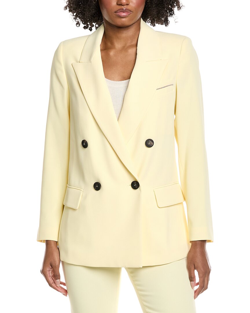 Peserico Crepe Jacket In Yellow