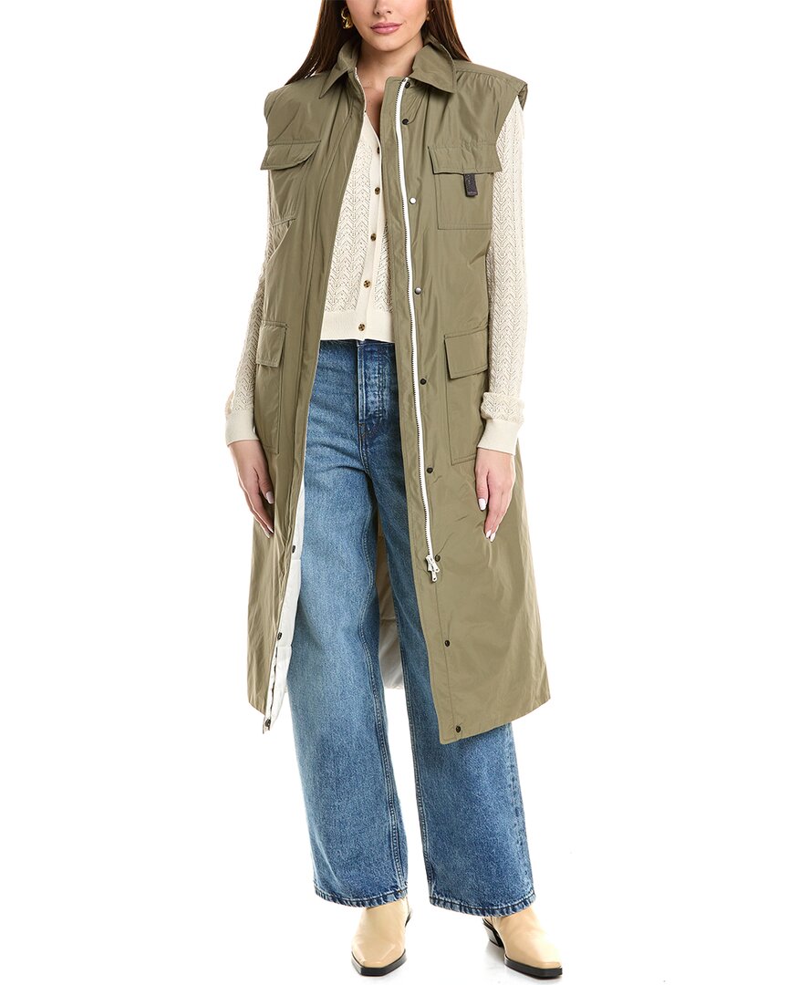 Brunello Cucinelli Vest In Green