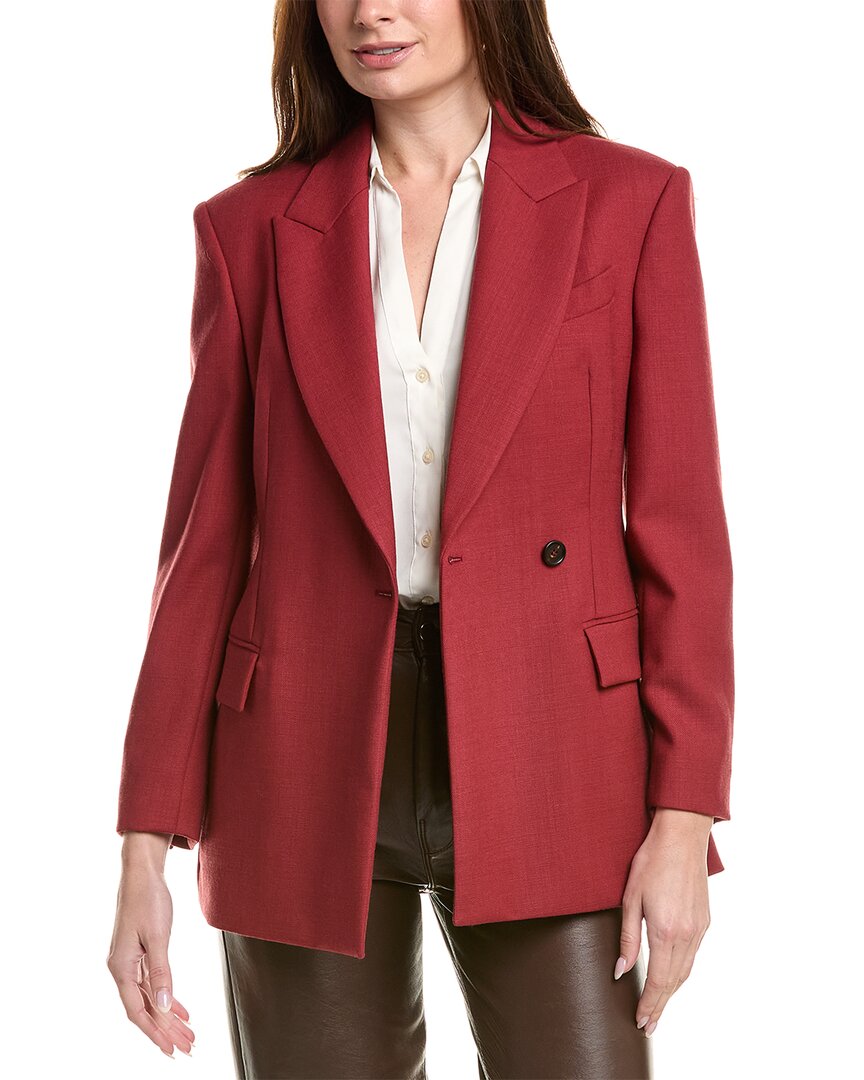 Brunello Cucinelli Wool Blazer In Red