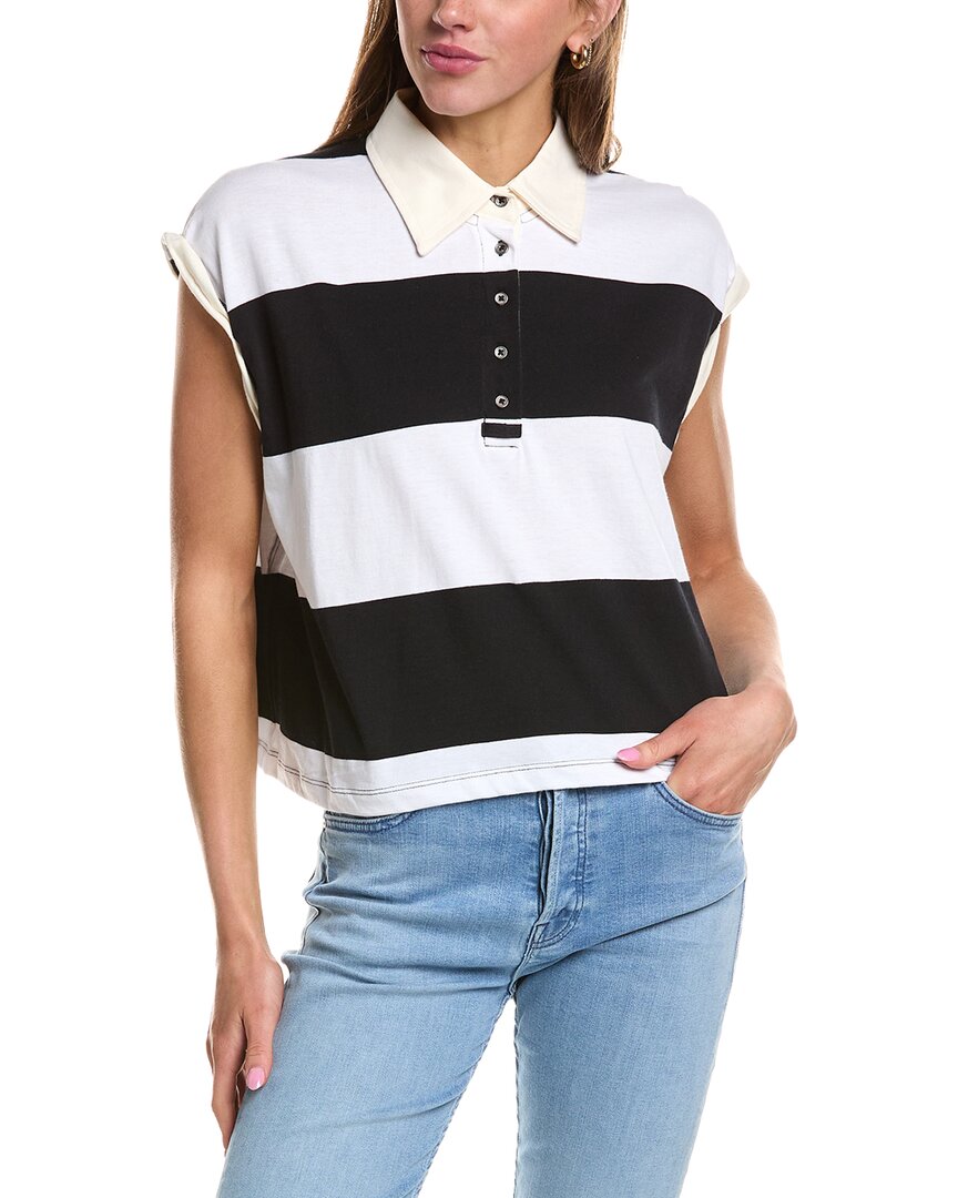 Rd Style Harper Rolled Sleeve Shirt In Black