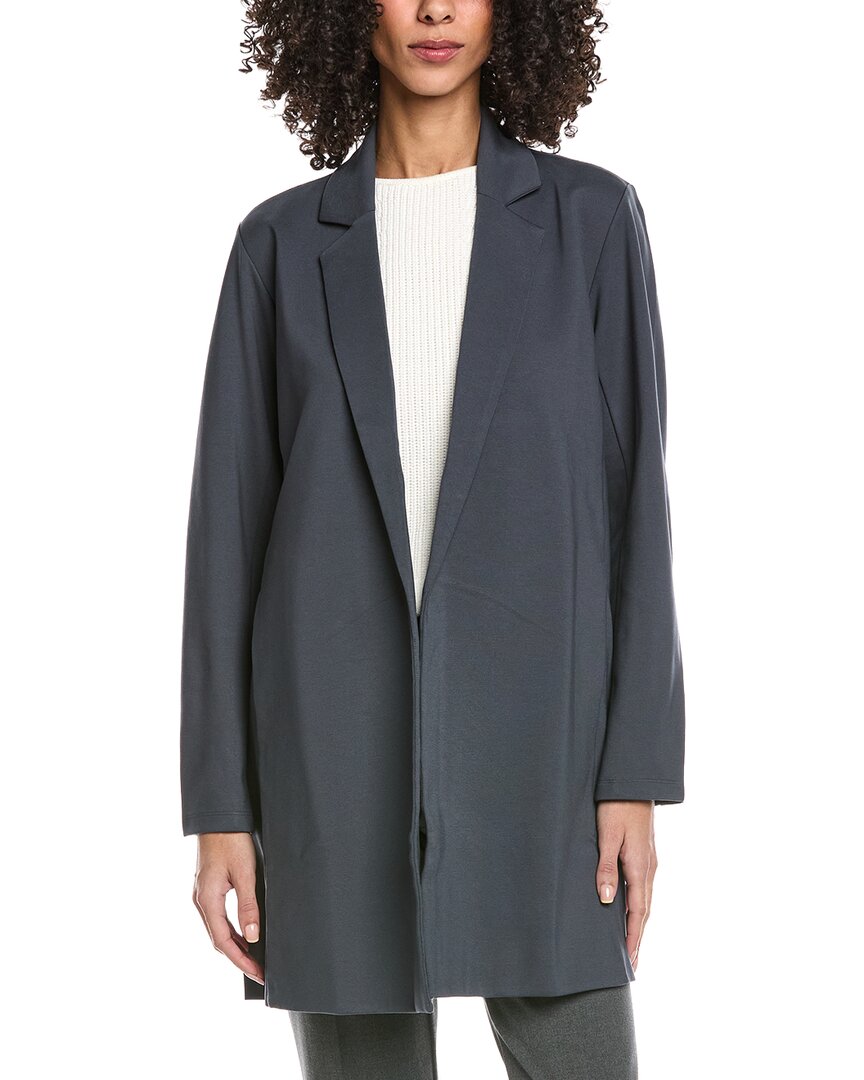 Eileen Fisher Long Blazer In Black
