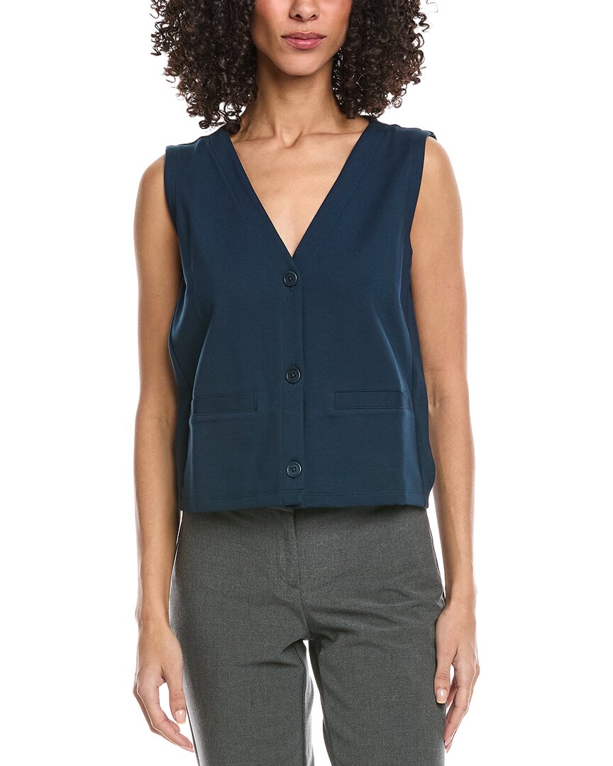 EILEEN FISHER Button Front Vest