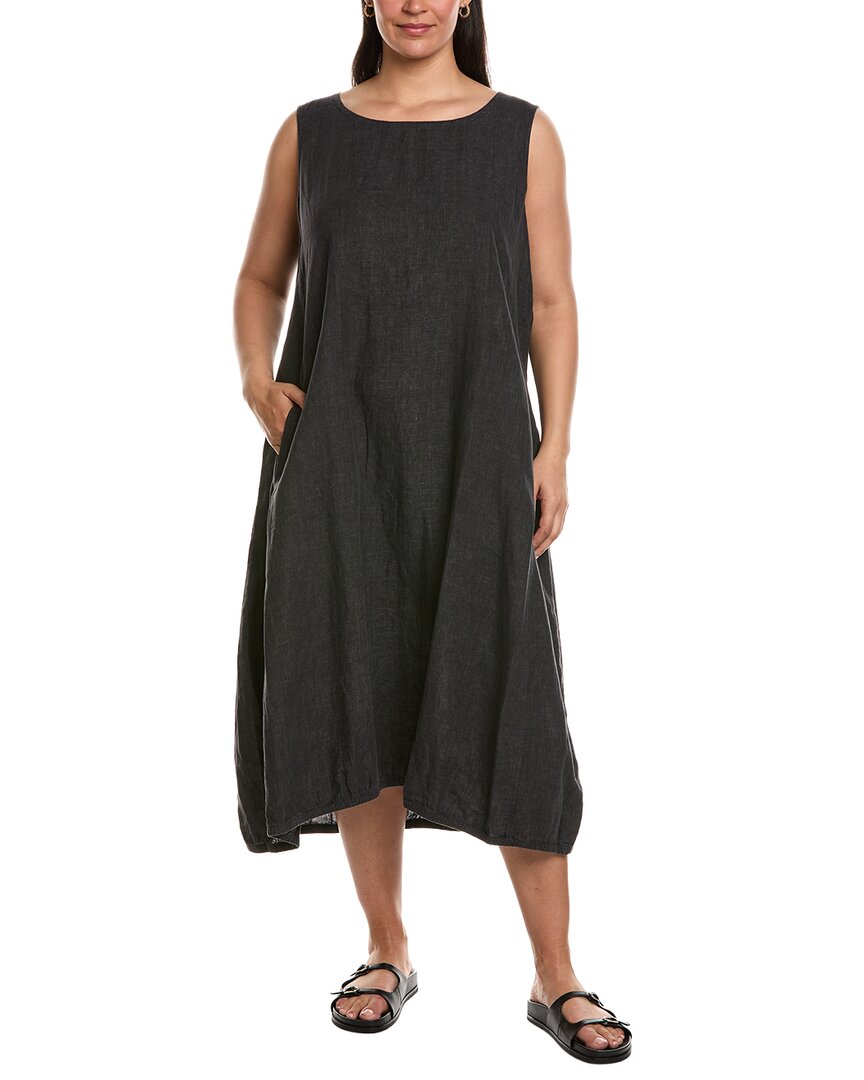 eileen fisher linen lantern dress Washed Organic Linen Dlav Lantern Dress