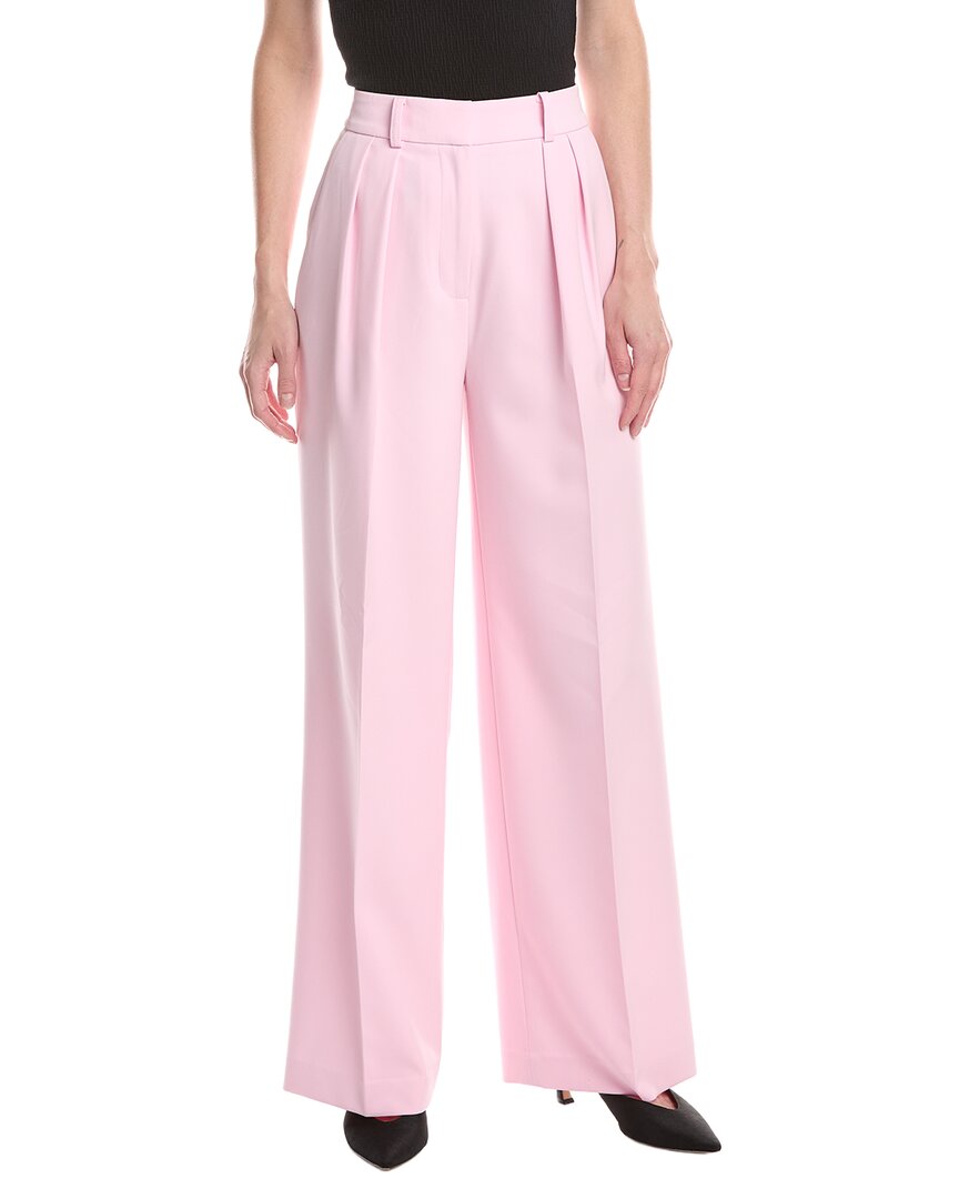 Kenneth Cole High Rise Wide Leg Pant In Pink