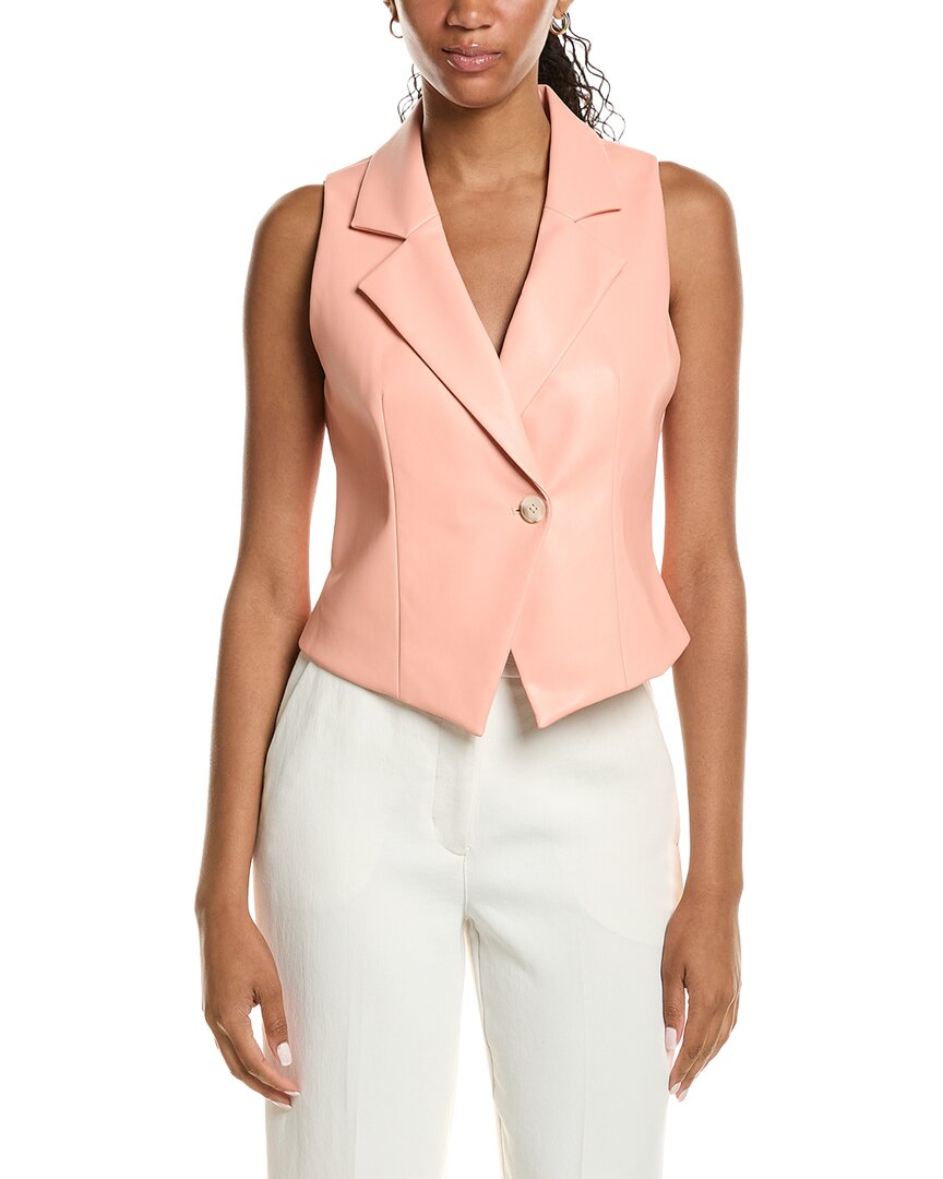 Kenneth Cole Fitted Vest In Pink