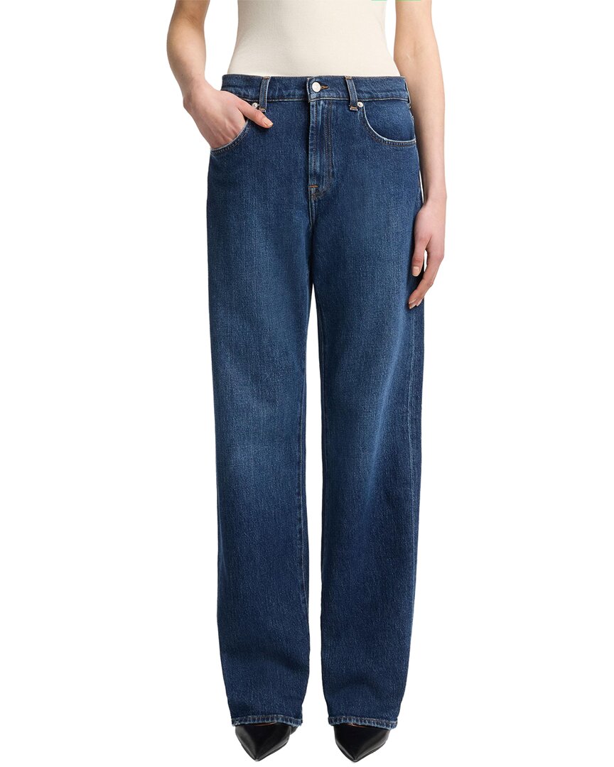7 For All Mankind Tess Radar Relaxed Straight Leg Jean In Blue