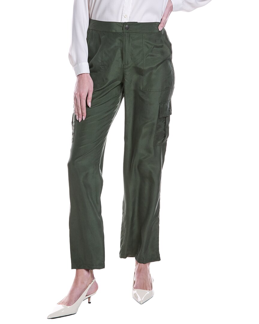 Go Silk Gosilk Go Easy Silk Pant In Green