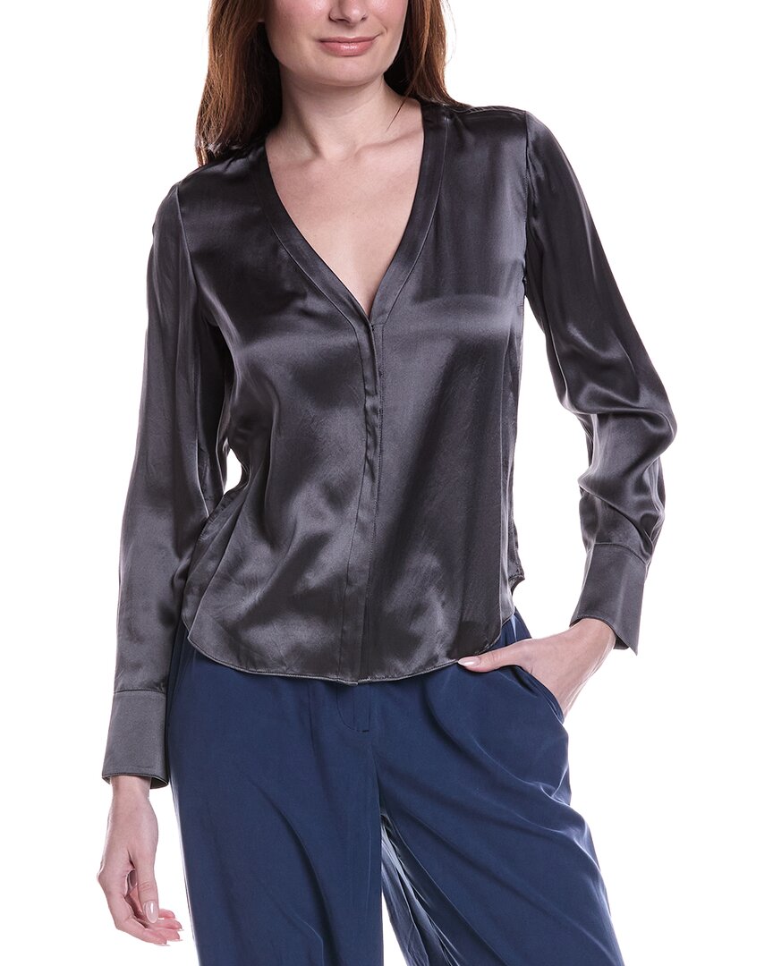 Go Silk Gosilk Back To The Office Silk Top In Multi