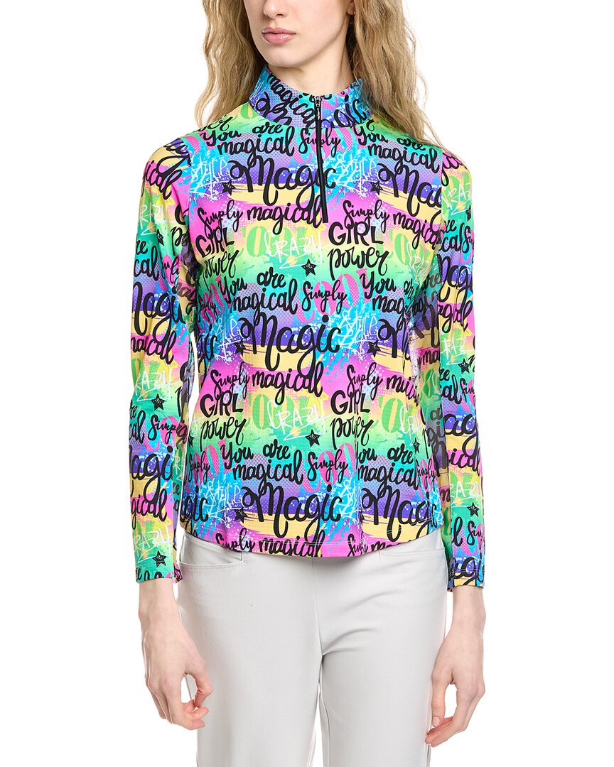 Ibkul Long Sleeve Mock Neck In Multi