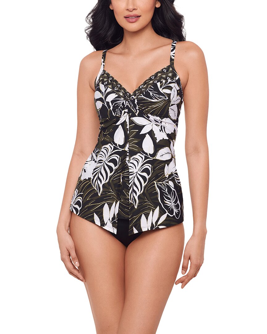 Miraclesuit Elle Dorado Love Knot Tankini In Black