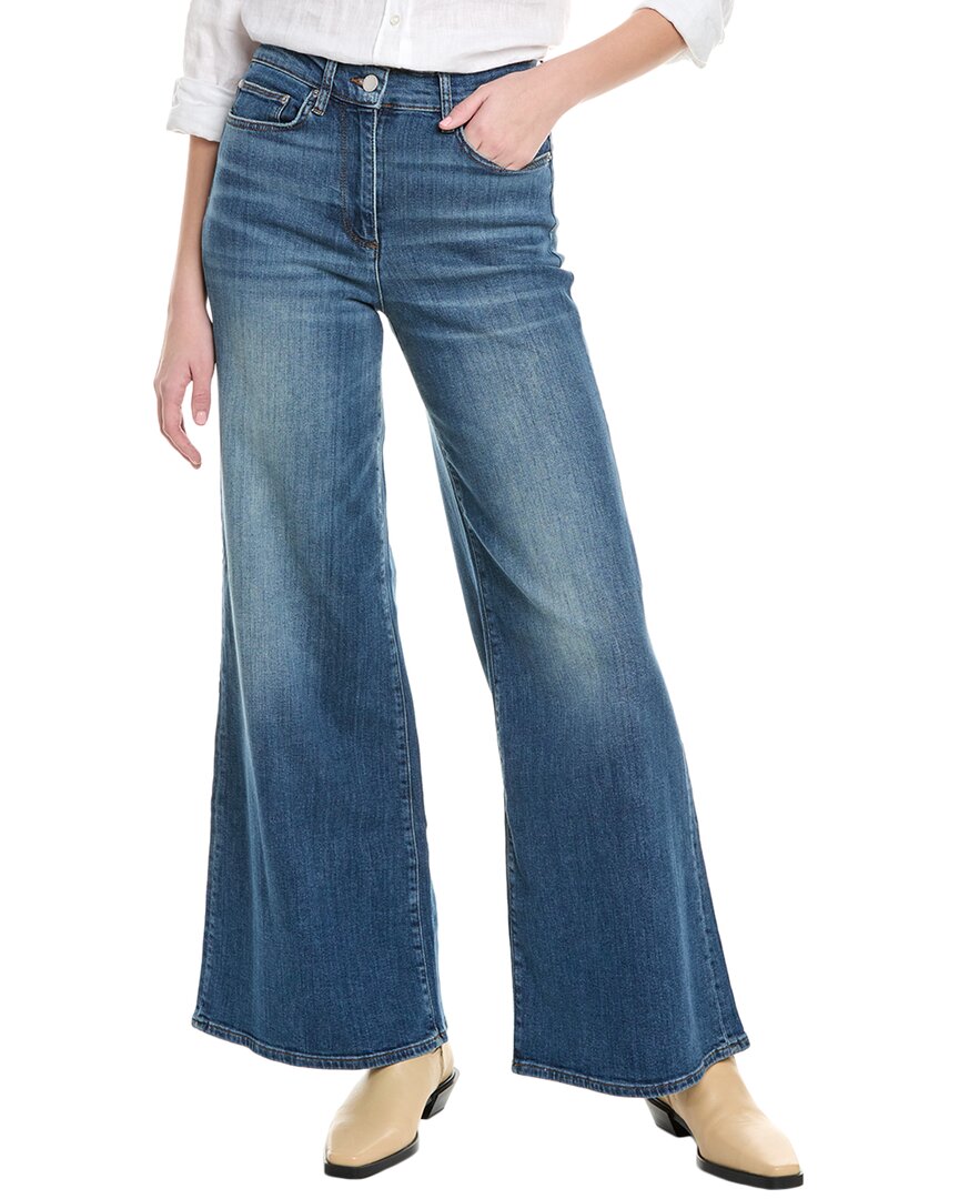 Reiss Ameria Wide Leg Jean In Mid Blue