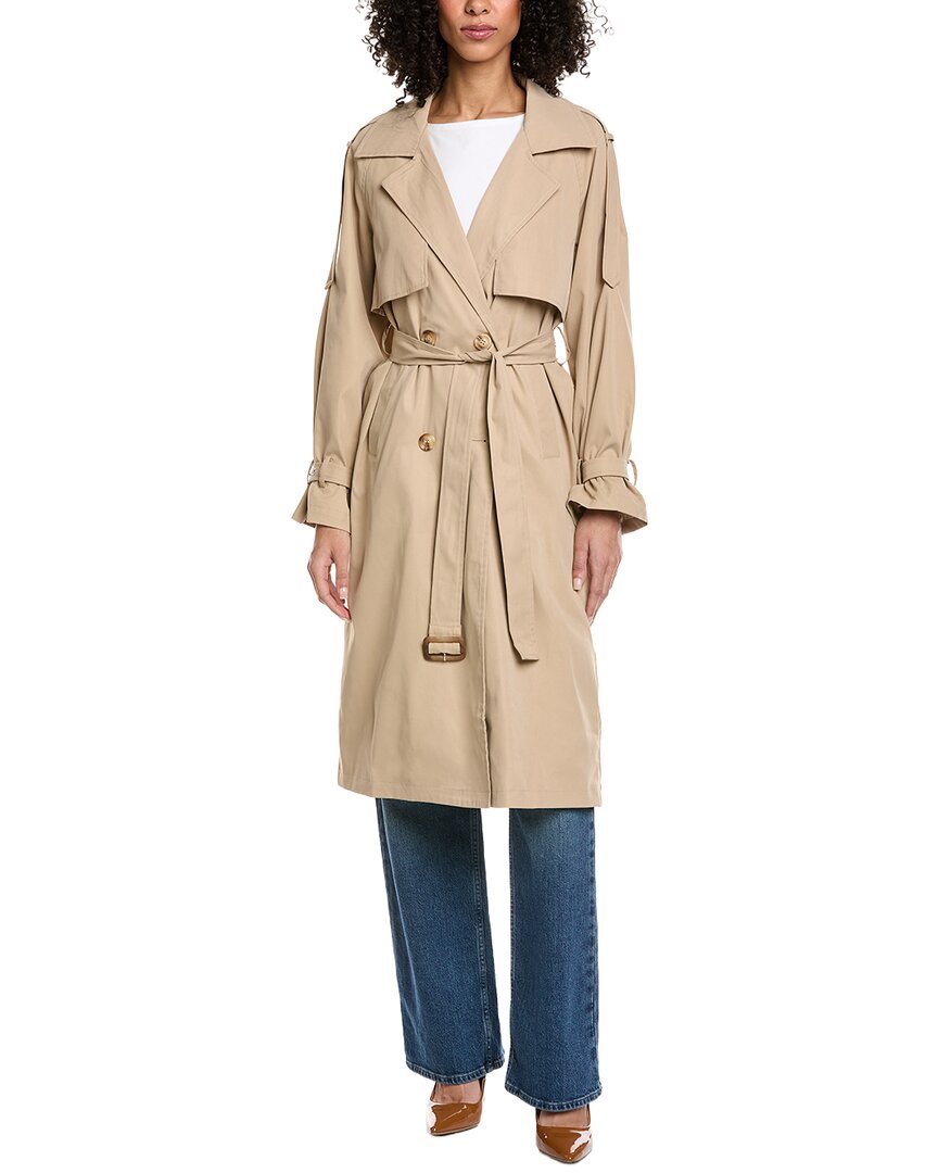 Anna Kay Sally Trench Coat In Neutral