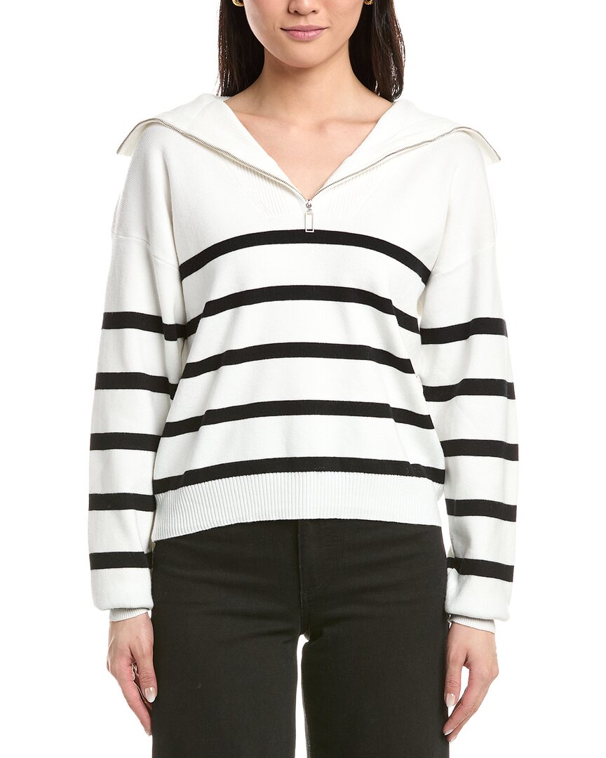 Anna Kay Valianna 1/4-zip Sweater In White