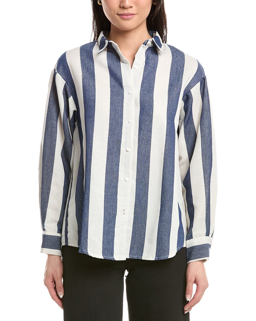 Anna Kay Rhythm Top In Blue