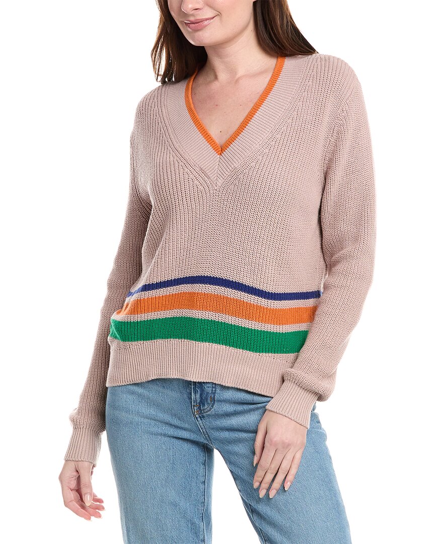 Labiz Lalamia V-neck Pullover In Brown