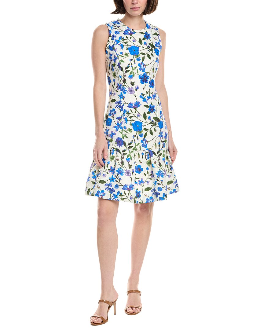 Sara Campbell Sleeveless Floral Dress In Blue