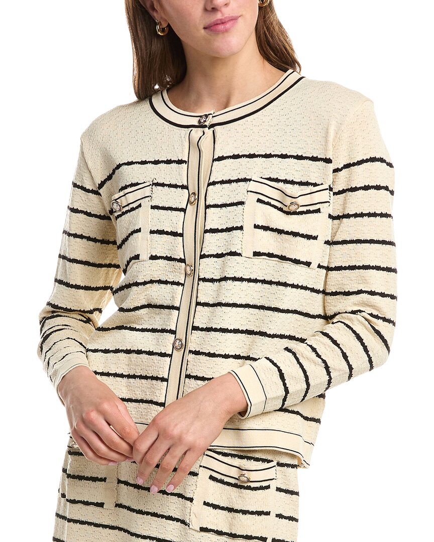 Colette Rose Cardigan In White