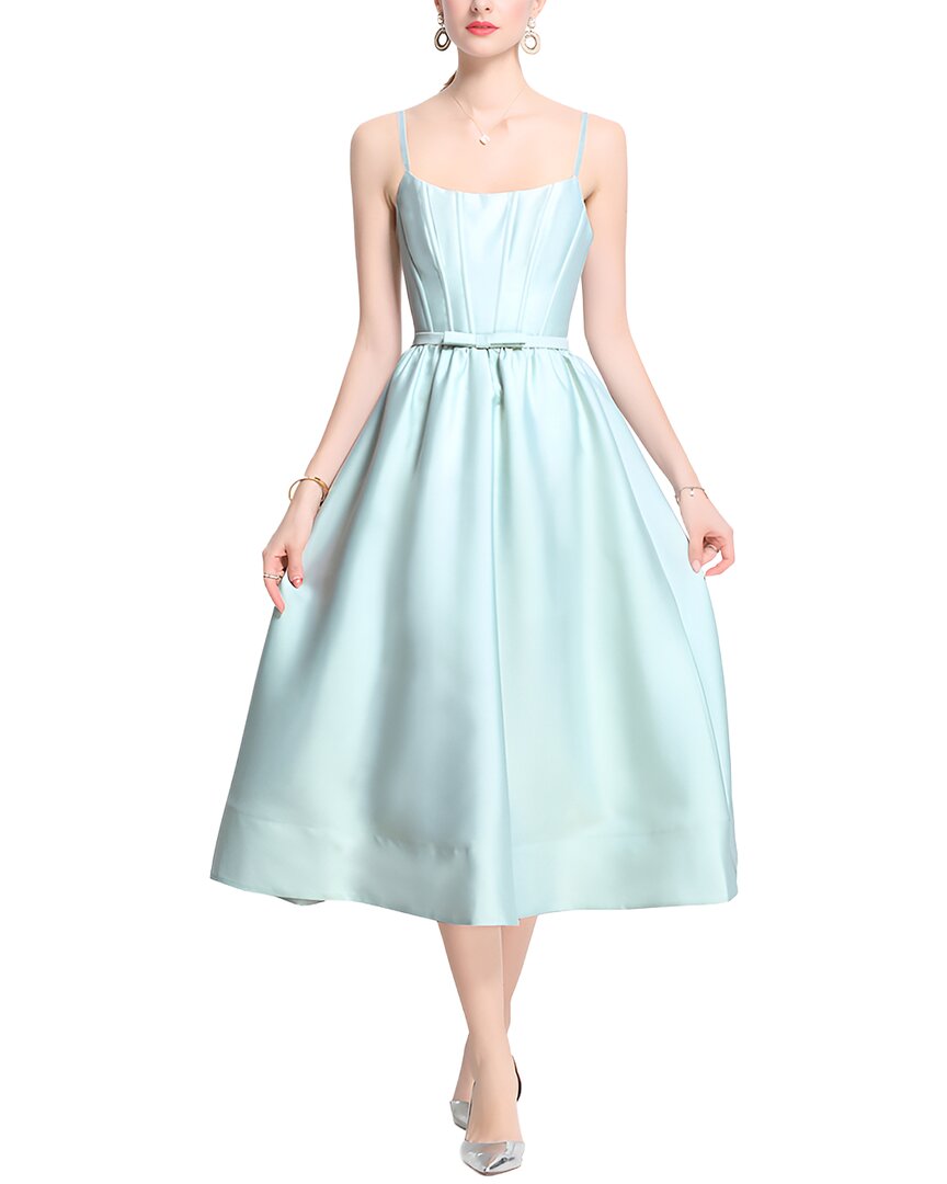 Dza Midi Dress In Green