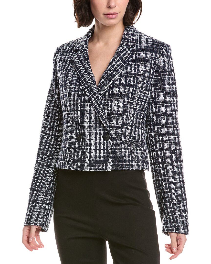 Rag & Bone Elvy Tweed Blazer In Blue
