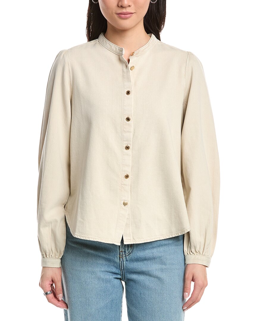Rag & Bone Ultra Featherweight Sandra Blouse In Brown